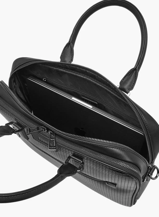 DUCHINI BLACK Men Detachable Strap Portfolio Bag for Men | Best Price UAE